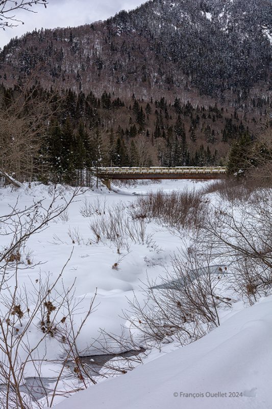 Jacques-Cartier National Park's landscape, Winter 2024.