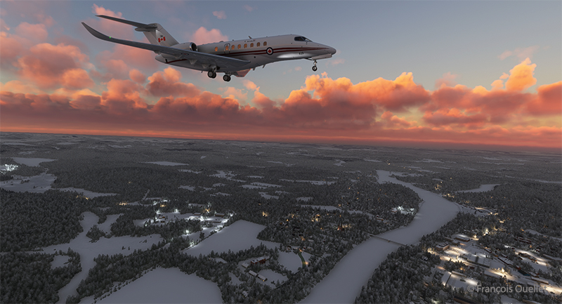 Long final for runway 22 of the Ivalo virtual airport (EFIV) in Finland