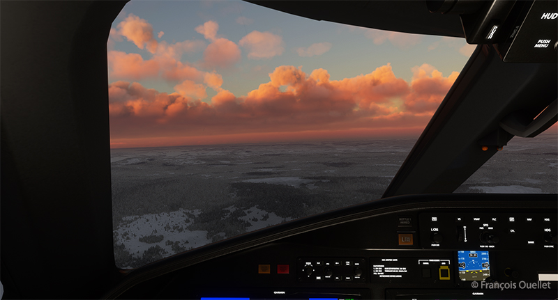 Visual approach to the Ivalo (EFIV) virtual airport in Finland