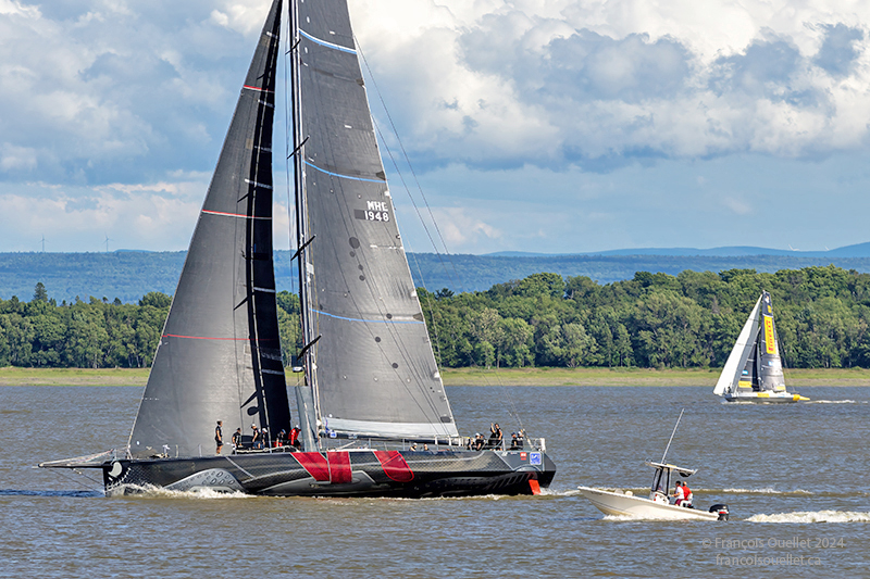 The Atlas Ocean Racing sailboat during the Transat Québec St-Malo 2024