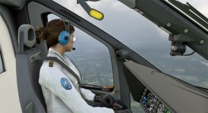 Vue du cockpit dans l'hélicoptère Airbus H160 avec MSFS