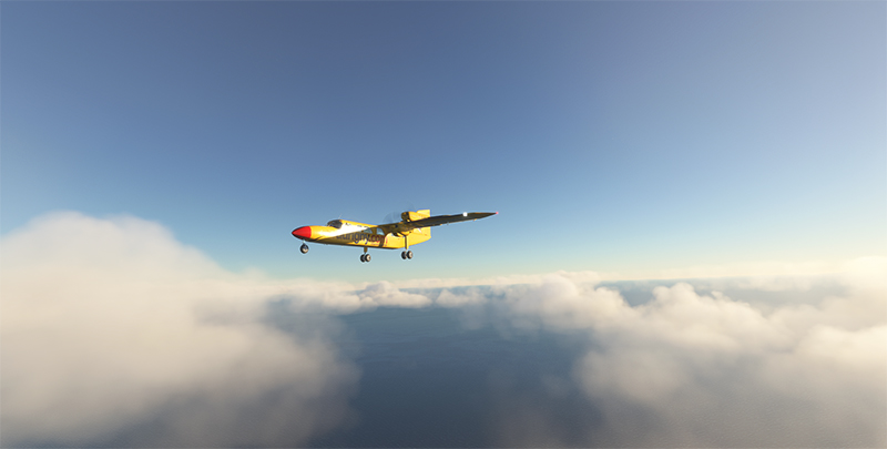 Virtual BN2A Trislander MK III enroute to Donegal airport (EIDL) in Northern Ireland with MSFS