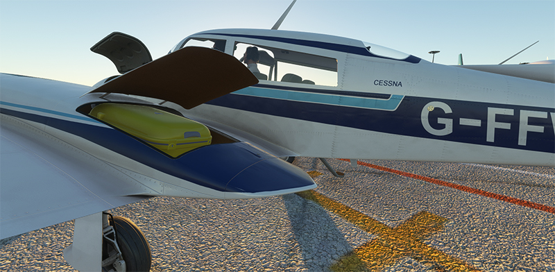 Le Cessna C310R de Blackbird Simulations au sol à l'aéroport de Dublin avec MSFS 2020