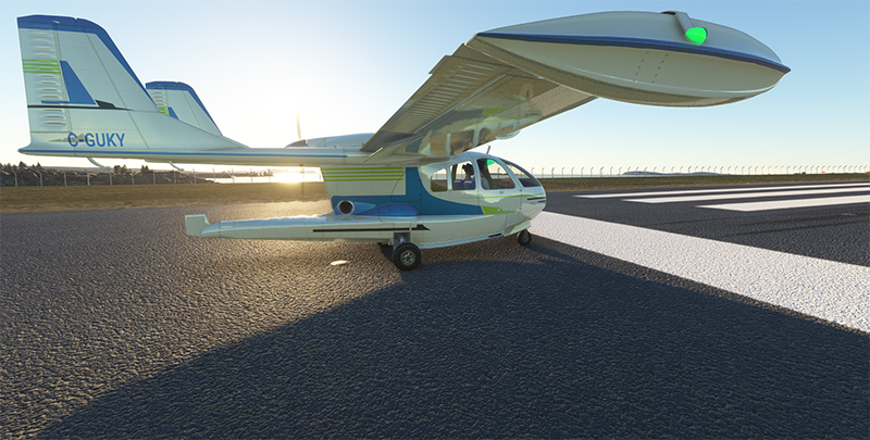 Nardi FN-333 Riviera virtuel à l'aéroport de Donegal (EIDL) avec MSFS