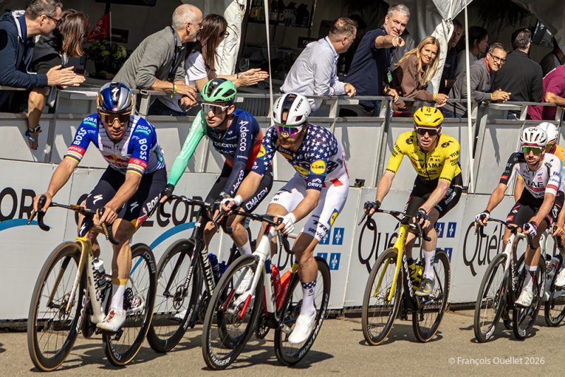 Remco Evenepoel se bat pour la première place au GP cycliste de Québec 2026