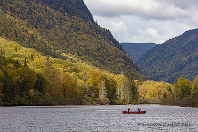 Couleurs d'automne dans le Parc Jacques-Cartier.