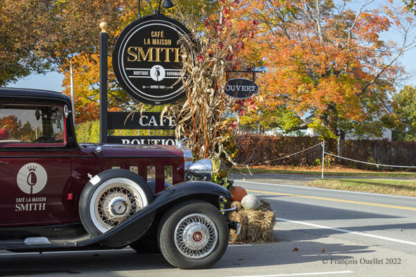 Café La Maison Smith on l'Île d'Orléans and autumn colors