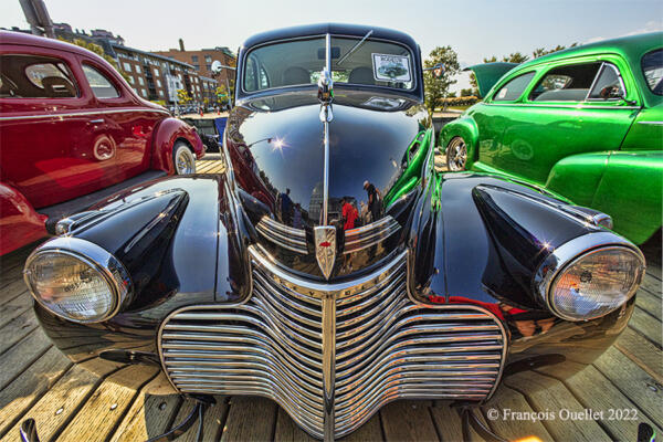Exhibition of antique cars in Quebec City. Chevrolet 1940 Coupe Special Deluxe 2 Doors.