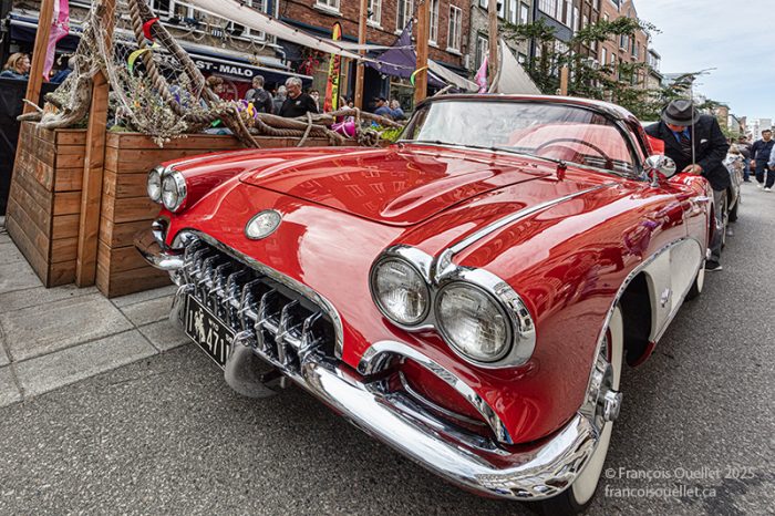Corvette 1959 de Stéphane Lavallée au Weekend Vintage de Québec