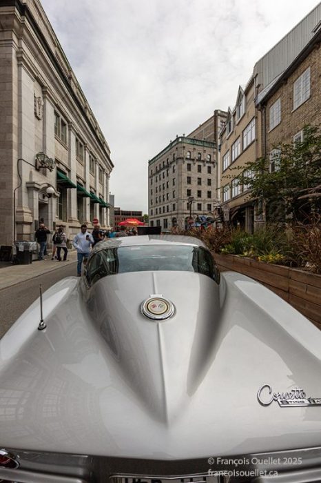 Corvette Stingray 1965 de Charles Boisseau au Weekend Vintage de Québec