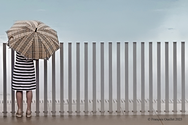 Lines in all direction at the station de la Plage, Quebec City.