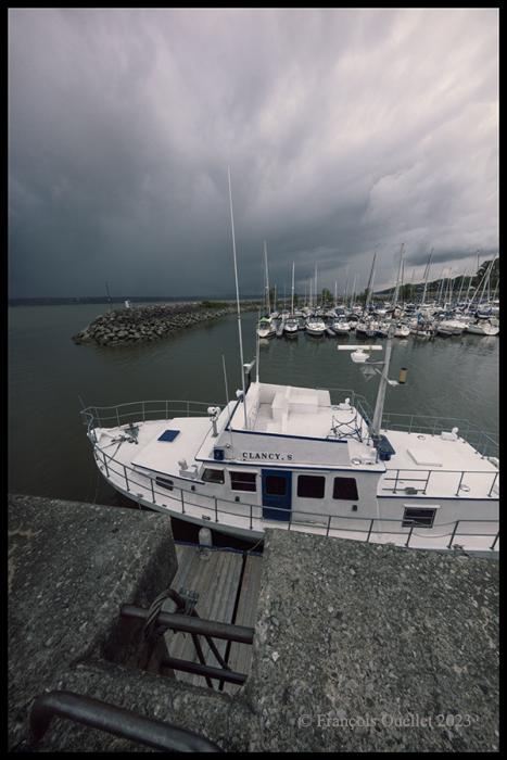 L'île d'Orléans avant la tempête, juillet 2023.
