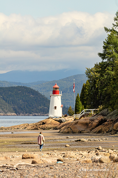 The Saguenay River at low tide near La Baie, Québec 2025