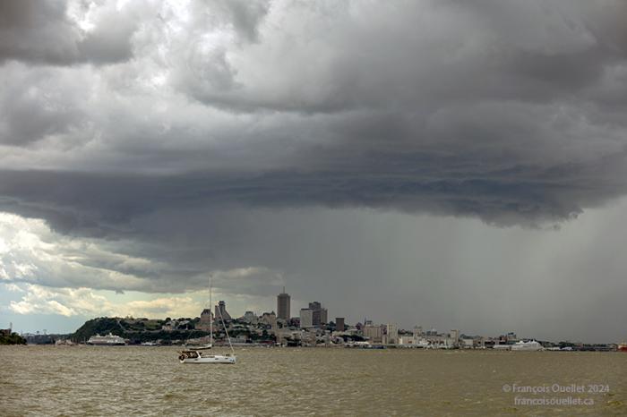 Orage au départ de la Transat Québec St-Malo 2024