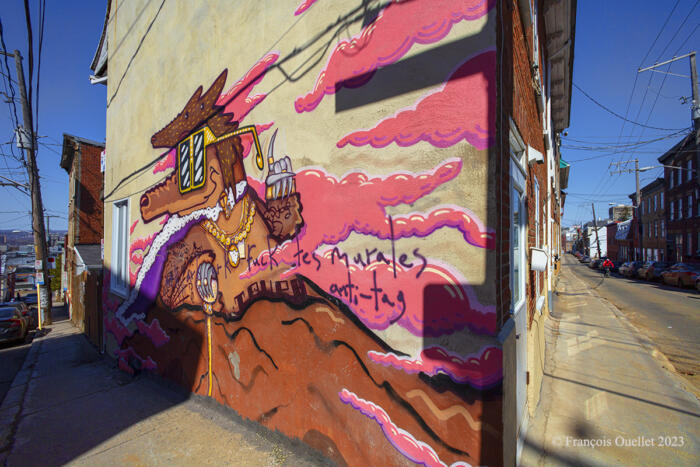 Désaccord sur les murales à Québec.