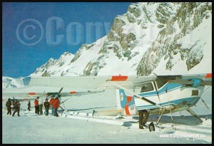 People and Mount Cook Ski-Planes on aviation postcard web (1)  